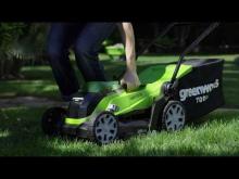 Load image into Gallery viewer, Greenworks 40V 35cm (14”) Cordless Lawnmower with 2Ah Battery & Charger