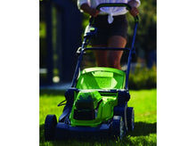 Load image into Gallery viewer, Greenworks 48V (2 x 24V) 36cm Cordless Lawnmower with Two 24V 2Ah Batteries & 2Ah Twin Charger