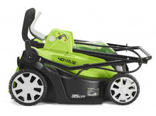 Load image into Gallery viewer, Greenworks 40V 35cm (14”) Cordless Lawnmower with 2Ah Battery & Charger