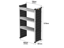 Load image into Gallery viewer, Van Guard Trade Van Racking Single Unit - 3 Angled Shelves - H1279mm x W750mm Universal