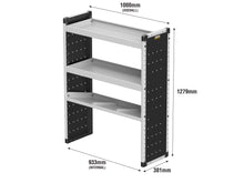 Load image into Gallery viewer, Van Guard Trade Van Racking Single Unit - 2 Straight Shelves, 1 Angled Shelf - H1279mm x W1000mm Universal
