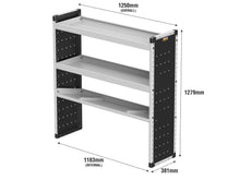 Load image into Gallery viewer, Van Guard Trade Van Racking Single Unit - 2 Straight Shelves, 1 Angled Shelf - H1279mm x W1250mm Universal