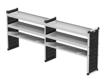 Load image into Gallery viewer, Van Guard Trade Van Racking Double Unit - 2 Straight, 1 Angled Per Bay - H1009mm x W2466.5mm (1183mm & 1183mm) Universal