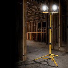 Load image into Gallery viewer, Defender E204070 DF1200 110V 20W LED Twin Head Work Light With Telescopic Tripod
