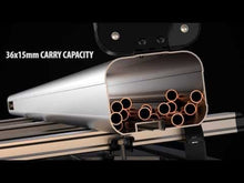 Load and play video in Gallery viewer, Van Guard VG400-3 3 metre silver pipe carrier twin opening