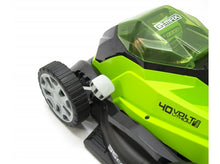 Load image into Gallery viewer, Greenworks 40V 35cm (14”) Cordless Lawnmower with 2 x 2Ah Battery &amp; Charger
