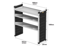 Load image into Gallery viewer, Van Guard Trade Van Racking Single Unit - 1 Straight Shelf, 2 Angled Shelves - H1009mm x W1000mm Universal
