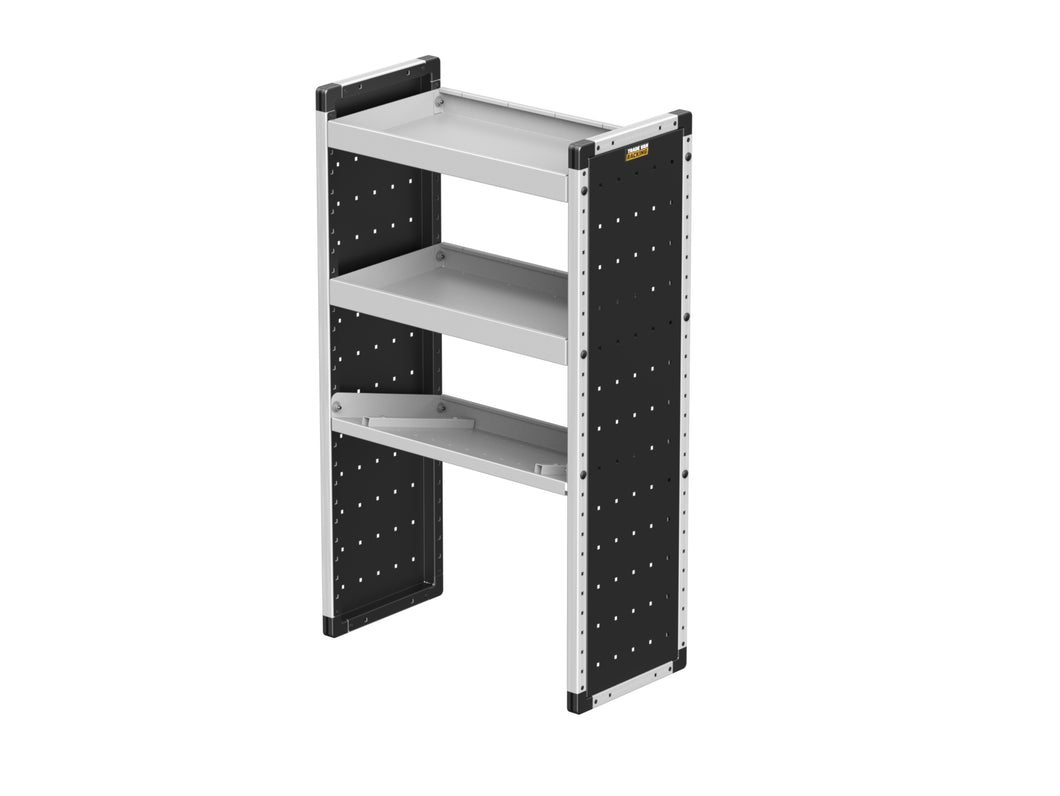 Van Guard Trade Van Racking Single Unit - 2 Straight Shelves, 1 Angled Shelf - H1279mm x W750mm Universal