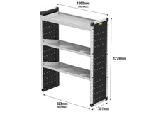 Load image into Gallery viewer, Van Guard Trade Van Racking Single Unit - 1 Straight Shelf, 2 Angled Shelves - H1279mm x W1000mm Universal
