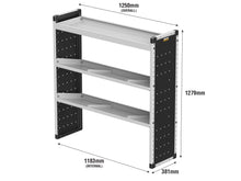 Load image into Gallery viewer, Van Guard Trade Van Racking Single Unit - 1 Straight Shelf, 2 Angled Shelves - H1279mm x W1250mm Universal
