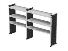 Load image into Gallery viewer, Van Guard Trade Van Racking Double Unit - 2 Straight, 1 Angled Per Bay - H1279mm x W2216.5mm (933mm &amp; 1183mm) Universal
