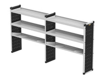 Load image into Gallery viewer, Van Guard Trade Van Racking Double Unit - 2 Straight, 1 Angled Per Bay - H1279mm x W2466.5mm (1183mm &amp; 1183mm) Universal
