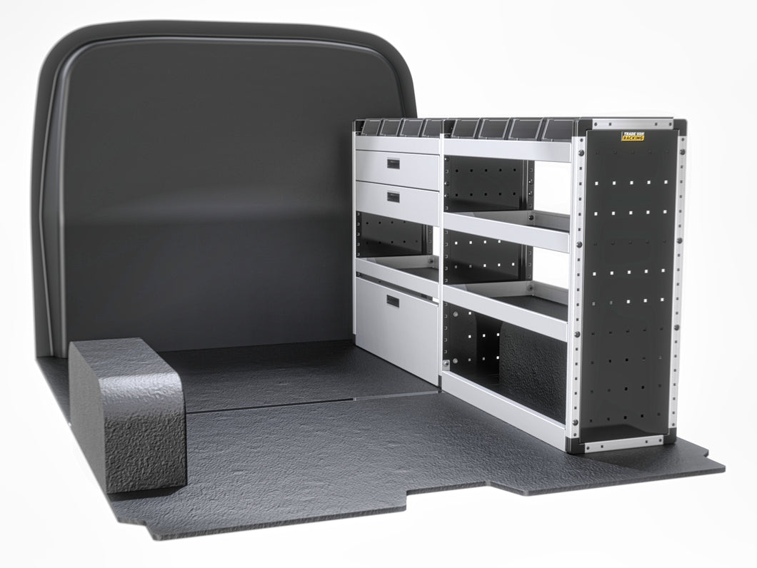 Van Guard Gold Trade Van Racking Package - Offside Mercedes Vito 2015-