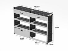 Load image into Gallery viewer, Van Guard Gold Trade Van Racking Package - Offside Ford Transit Custom 2013-2023
