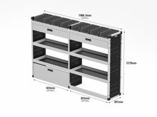 Load image into Gallery viewer, Van Guard Gold Trade Van Racking Package - Offside Nissan Primastar 2022-
