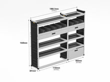 Load image into Gallery viewer, Van Guard Gold Trade Van Racking Package - Nearside Volkswagen Crafter 2017-
