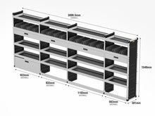 Load image into Gallery viewer, Van Guard Gold Trade Van Racking Package - Offside Mercedes Sprinter 2018-
