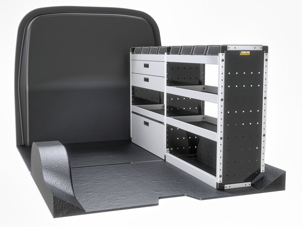 Gold Trade Van Racking Package - Offside Peugeot Expert 2016-