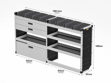 Load image into Gallery viewer, Van Guard Gold Trade Van Racking Package - Offside Fiat Scudo 2022-
