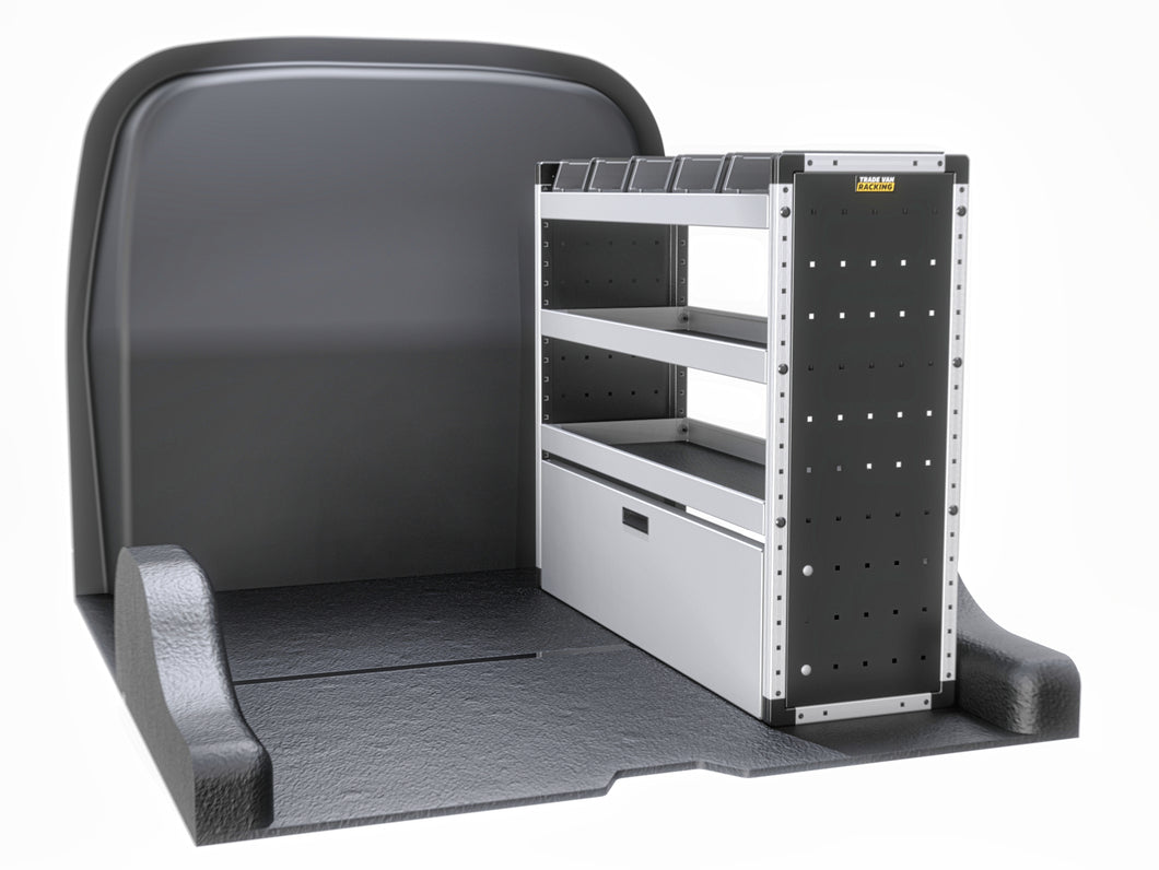Van Guard Silver Trade Van Racking Package - Offside Mercedes Citan 2022-