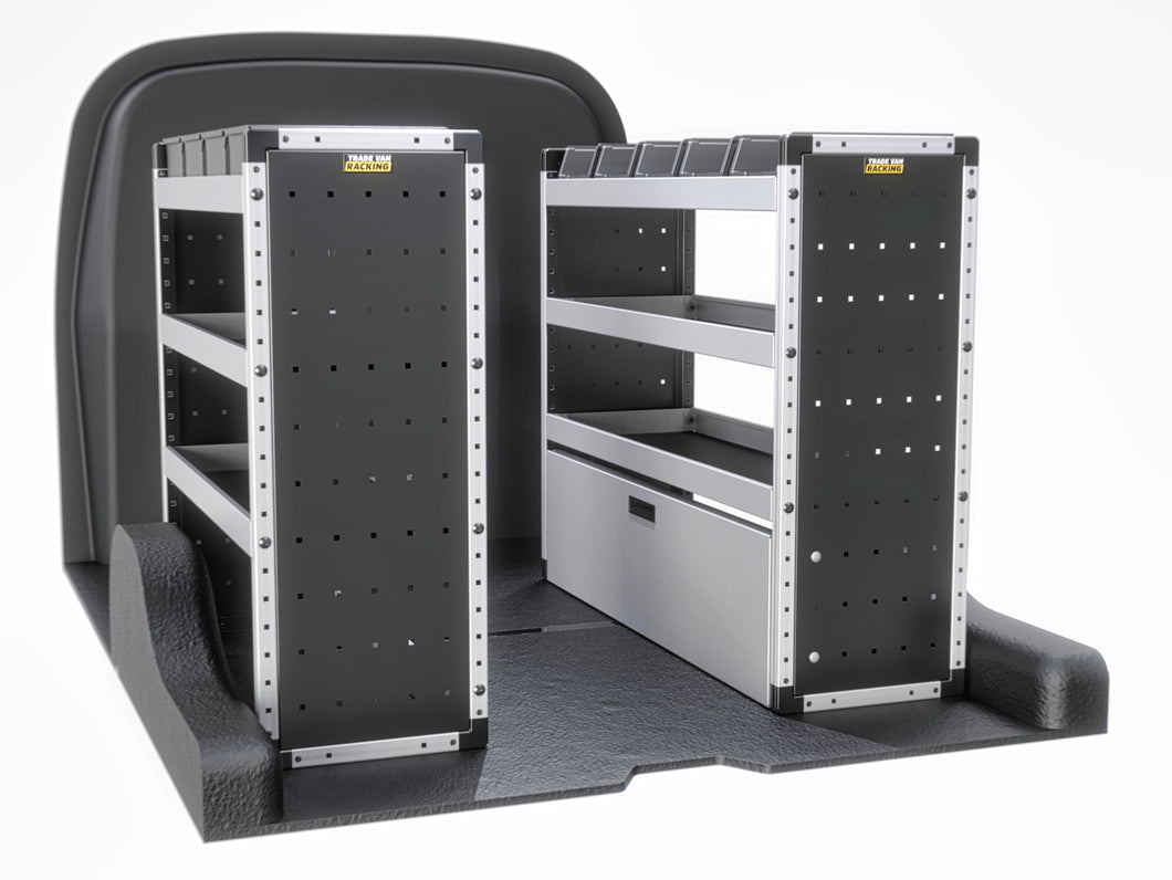 Van Guard Silver Trade Van Racking Package - Complete Kit Peugeot Partner 2018-