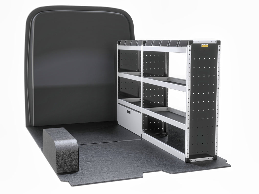 Van Guard Silver Trade Van Racking Package - Offside Ford Transit Custom 2013-2023