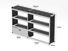Load image into Gallery viewer, Van Guard Silver Trade Van Racking Package - Offside Ford Transit Custom 2013-2023
