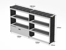 Load image into Gallery viewer, Van Guard Silver Trade Van Racking Package - Offside Vauxhall Movano 2022-
