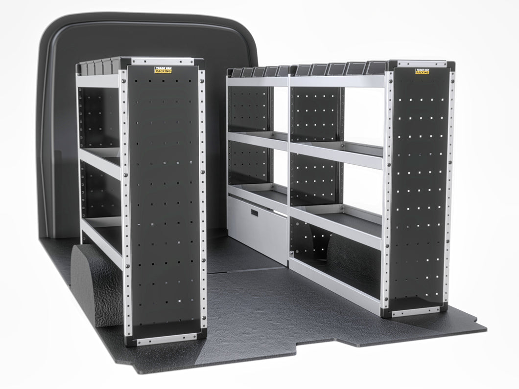 Silver Storage Package Racking Van Guard Silver Trade Van Racking Package - Complete Kit Toyota Proac ...