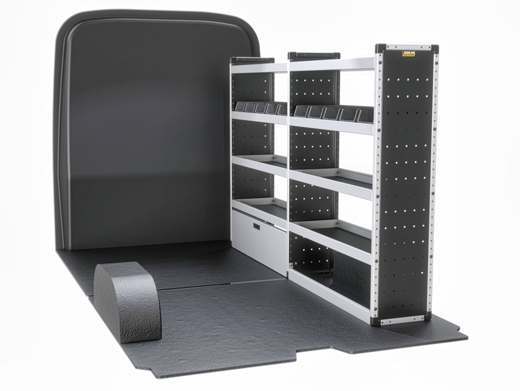 Van Guard Silver Trade Van Racking Package - Offside Peugeot Boxer 2006-