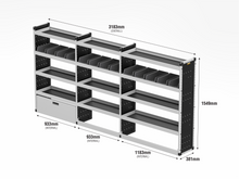 Load image into Gallery viewer, Van Guard Silver Trade Van Racking Package - Offside Toyota Proace Max 2024-
