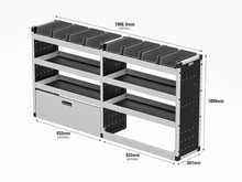 Load image into Gallery viewer, Van Guard Silver Trade Van Racking Package - Offside Nissan Primastar 2022-
