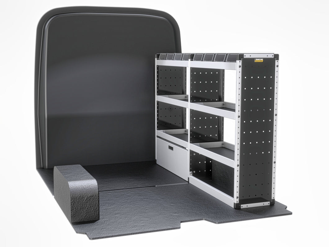 Van Guard Silver Trade Van Racking Package - Offside Nissan Primastar 2022-