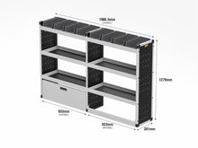 Load image into Gallery viewer, Van Guard Silver Trade Van Racking Package - Offside Vauxhall Vivaro 2014-2019
