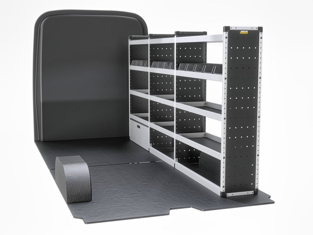 Van Guard Silver Trade Van Racking Package - Offside MAN TGE 2017-