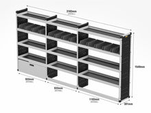 Load image into Gallery viewer, Van Guard Silver Trade Van Racking Package - Offside MAN TGE 2017-
