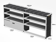 Load image into Gallery viewer, Van Guard Silver Trade Van Racking Package - Offside Volkswagen Transporter T7 2025-

