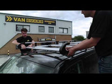 Load and play video in Gallery viewer, Van Guard 6 bar ULTI Rack L2H1 Twin Door Model Nissan NV250 2019 on Roof Rack VGUR-024
